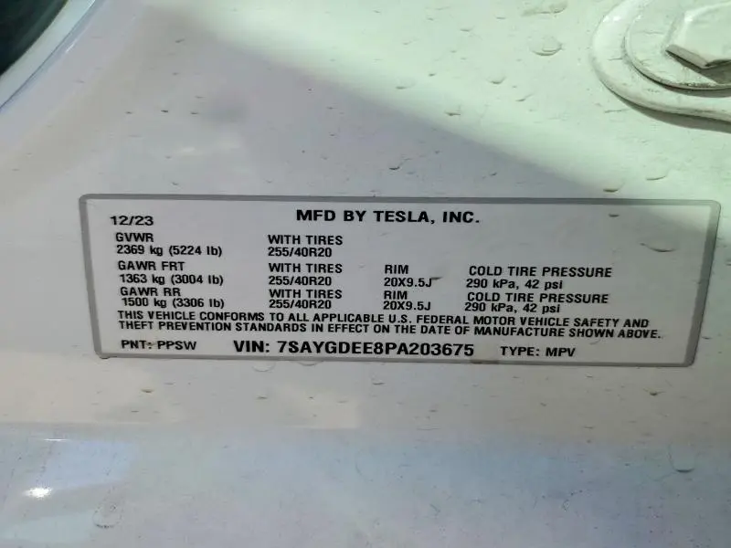 2023 TESLA MODEL Y   