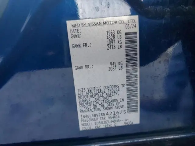 2024 NISSAN ALTIMA S  