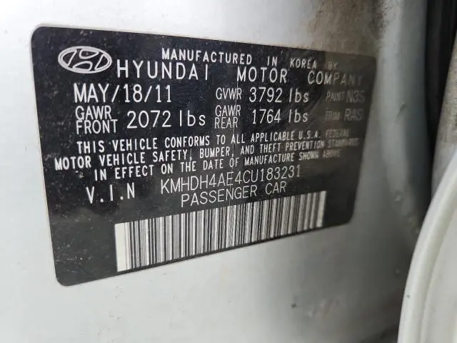 2012 HYUNDAI ELANTRA GLS  