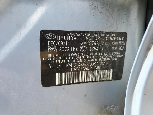 2012 HYUNDAI ELANTRA GLS  