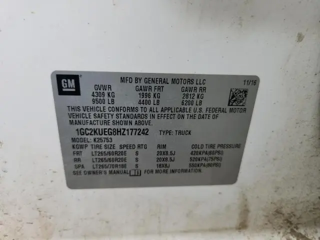 2017 CHEVROLET SILVERADO K2500 HEAVY DUTY  