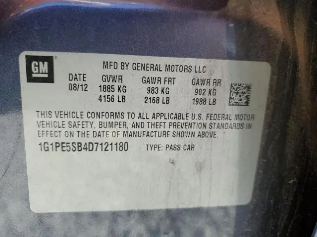 2013 CHEVROLET CRUZE LT