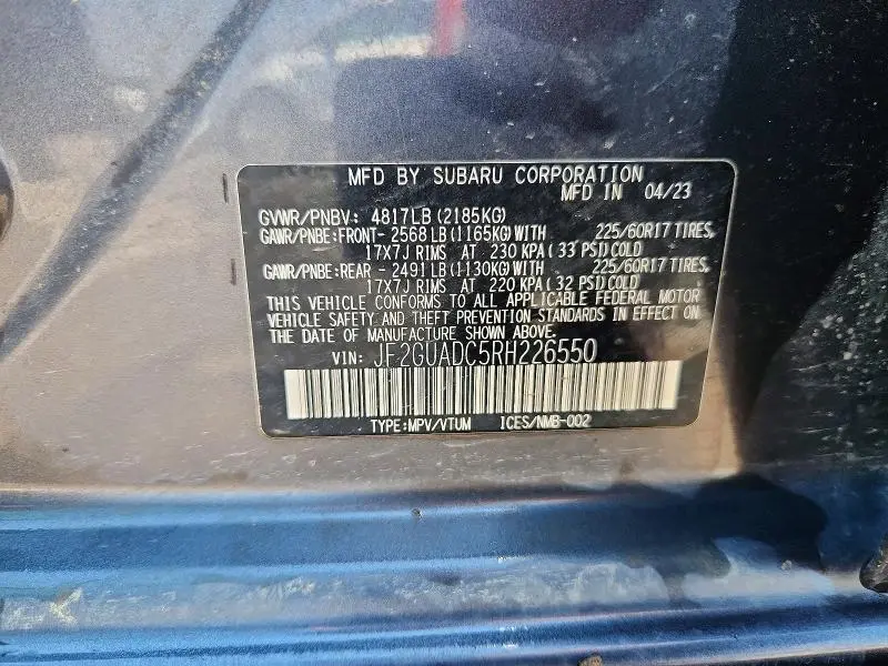 2024 SUBARU CROSSTREK PREMIUM  