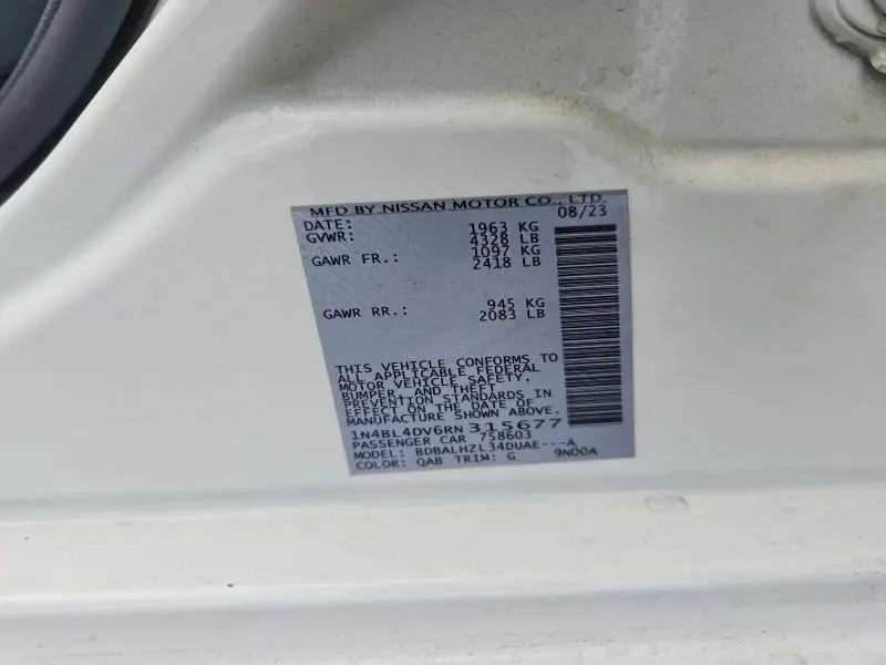 2024 NISSAN ALTIMA 2.5 SV  