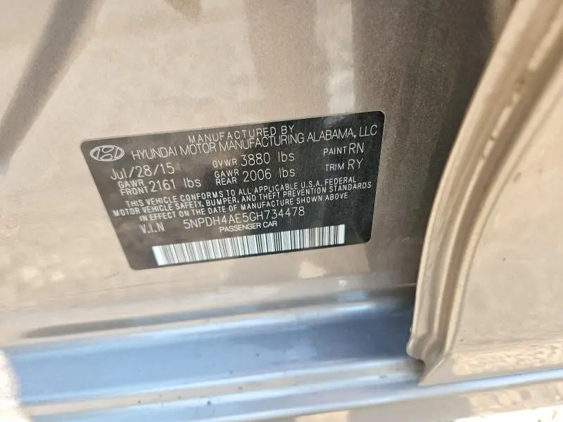 2016 HYUNDAI ELANTRA VALUE EDITION  