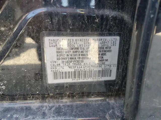 2015 NISSAN SENTRA S  