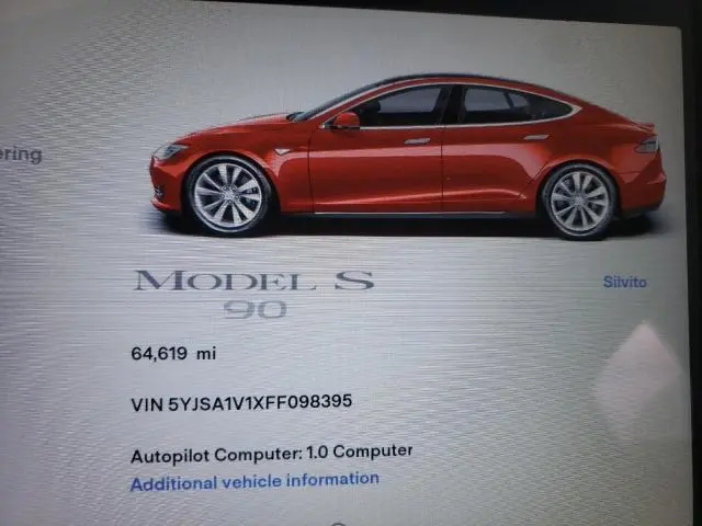 2015 TESLA MODEL S 90  