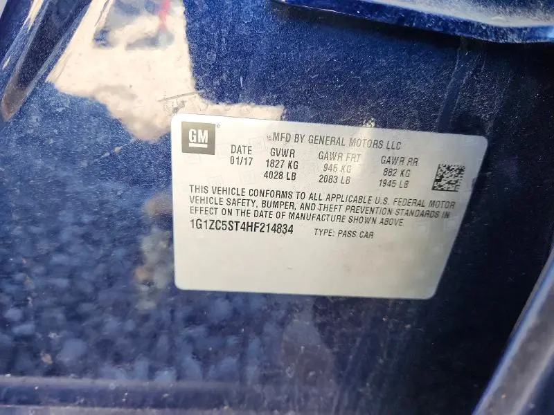 2017 CHEVROLET MALIBU LS  