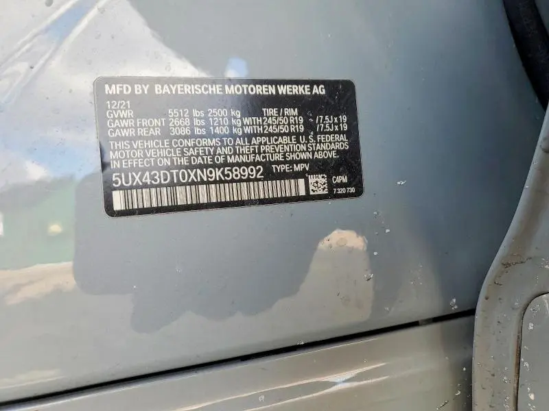 2022 BMW X4 M40I  