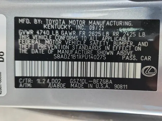 2023 LEXUS ES 350 BASE  