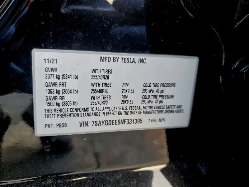 2022 TESLA MODEL Y   
