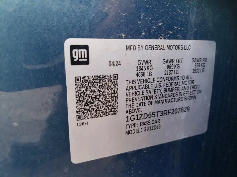 2024 CHEVROLET MALIBU LT  