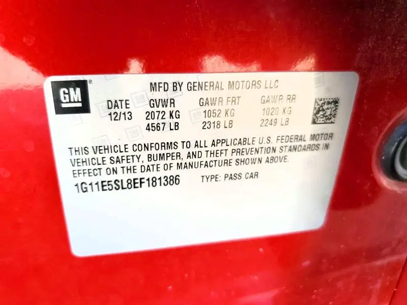 2014 CHEVROLET MALIBU 2LT  