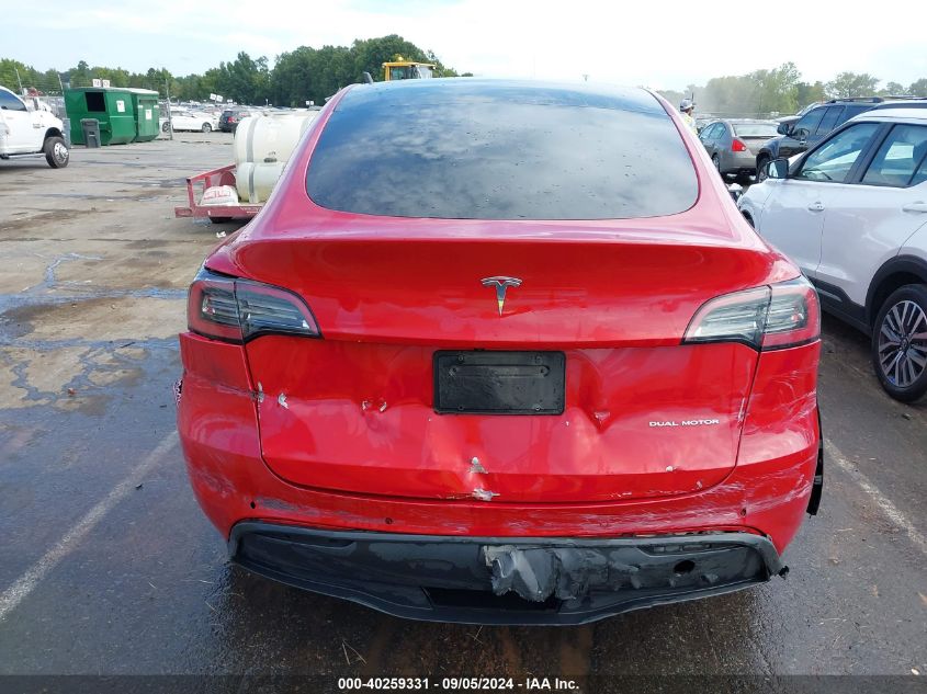 2022 TESLA MODEL Y LONG RANGE DUAL MOTOR ALL-WHEEL DRIVE