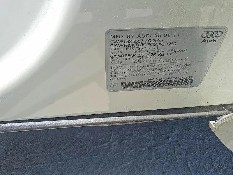 2012 AUDI Q5 PREMIUM PLUS  