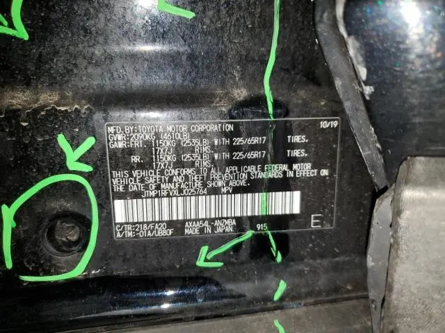 2020 TOYOTA RAV4 XLE  