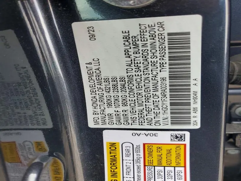 2024 HONDA ACCORD EX  