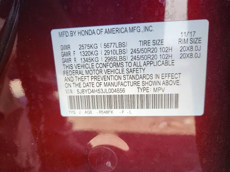 2018 ACURA MDX TECHNOLOGY  