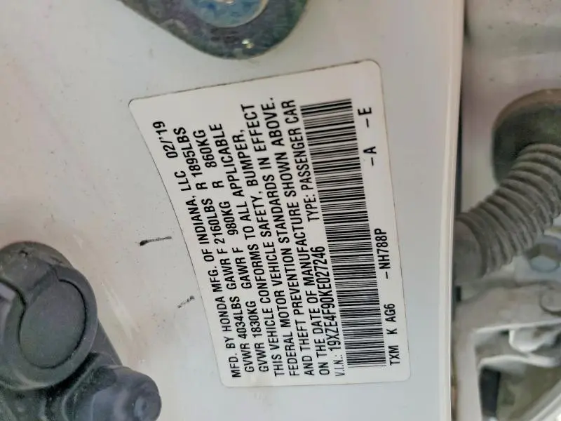 2019 HONDA INSIGHT TOURING  