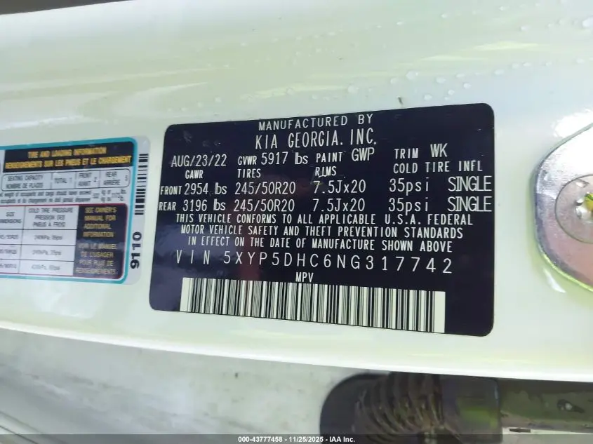 2022 KIA TELLURIDE SX