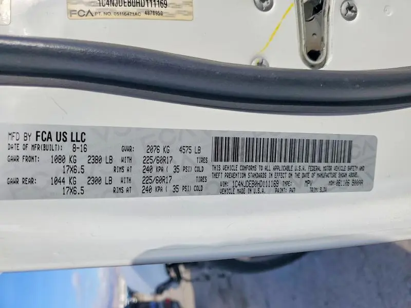 2017 JEEP COMPASS LATITUDE  