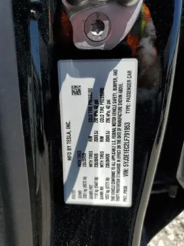2020 TESLA MODEL 3   
