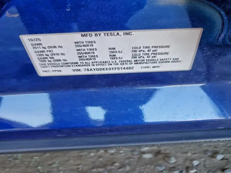 2026 TESLA MODEL Y   