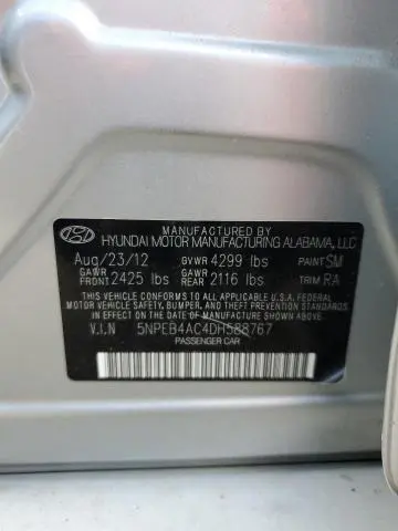 2013 HYUNDAI SONATA GLS  