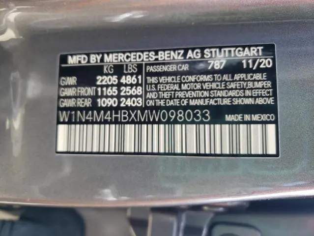 2021 MERCEDES-BENZ GLB 250 4MATIC  