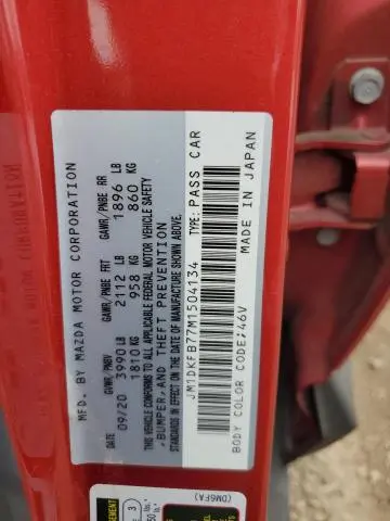 2021 MAZDA CX-3 SPORT  