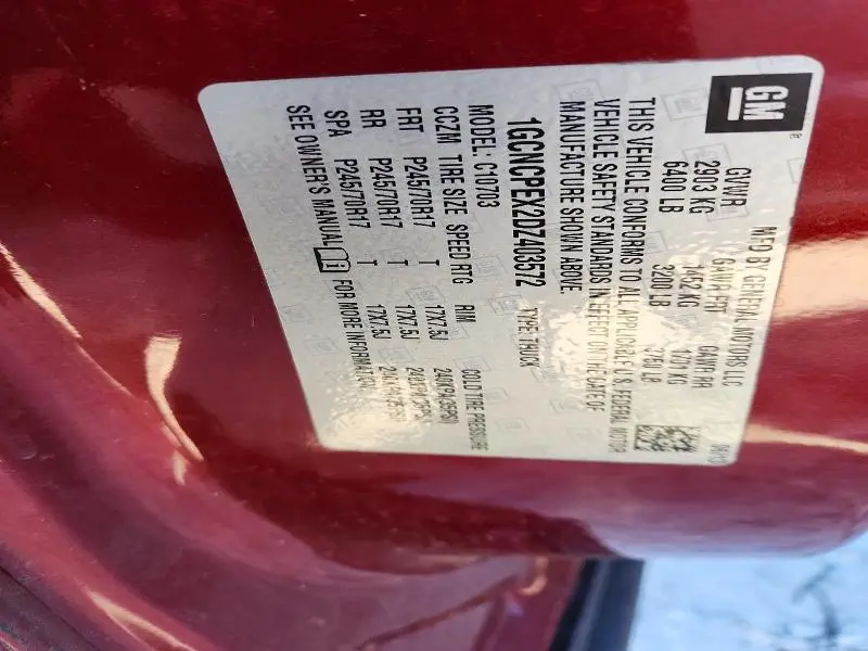 2013 CHEVROLET SILVERADO C1500  