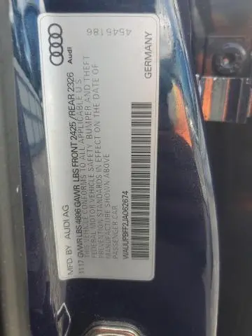 2018 AUDI A3 E-TRON PREMIUM  