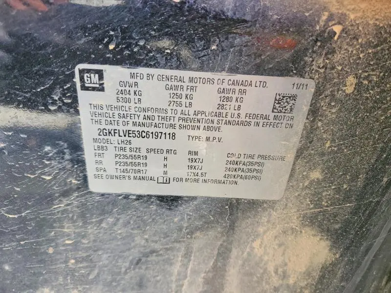 2012 GMC TERRAIN SLT  