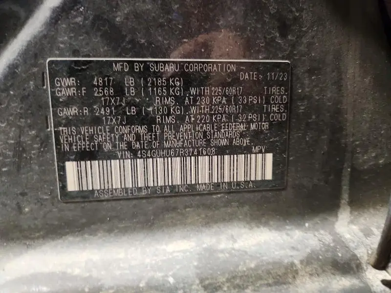 2024 SUBARU CROSSTREK WILDERNESS  