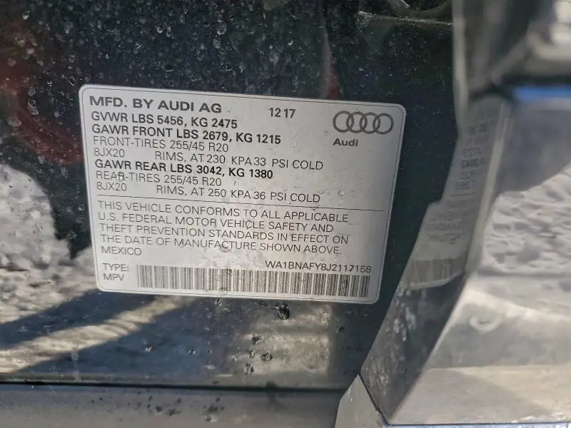 2018 AUDI Q5 PREMIUM PLUS  