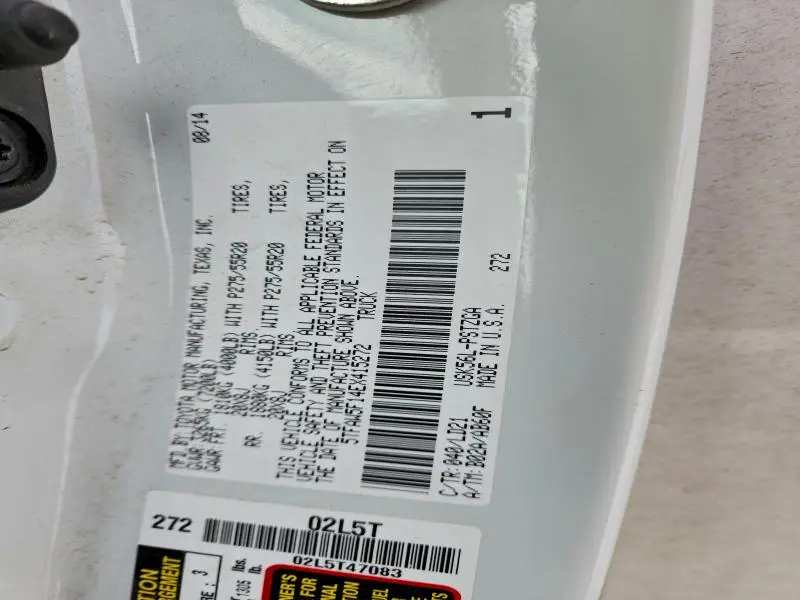 2014 TOYOTA TUNDRA CREWMAX PLATINUM  