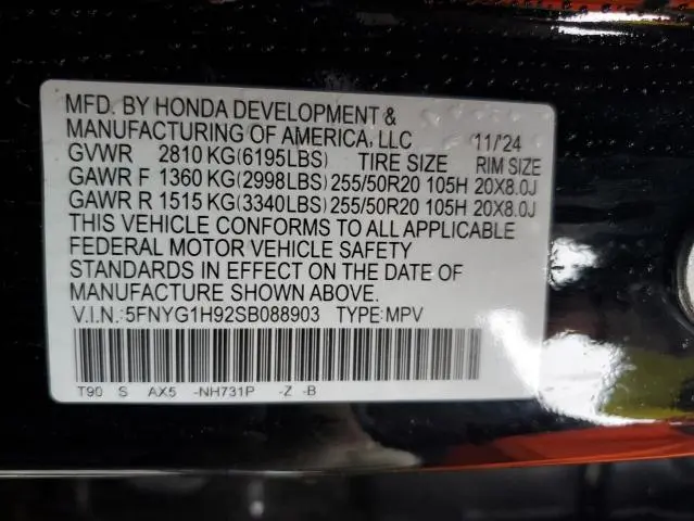 2025 HONDA PILOT BLACK  