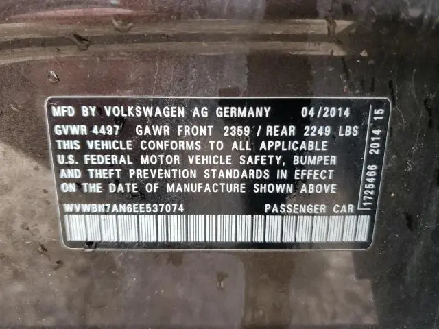 2014 VOLKSWAGEN CC SPORT  