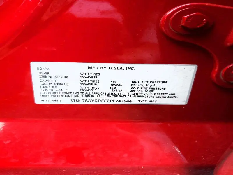 2023 TESLA MODEL Y   