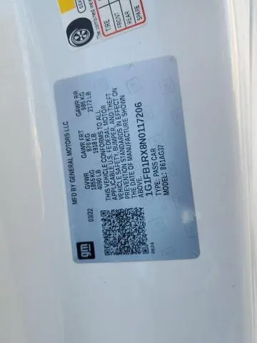 2022 CHEVROLET CAMARO LS  