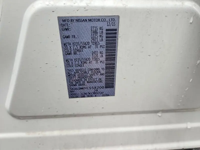 2015 INFINITI QX60 BASE  