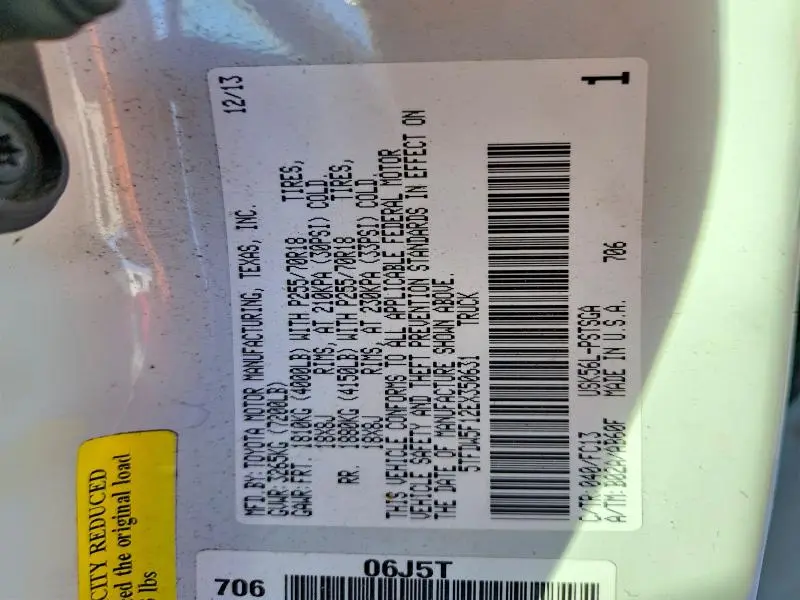 2014 TOYOTA TUNDRA CREWMAX SR5  