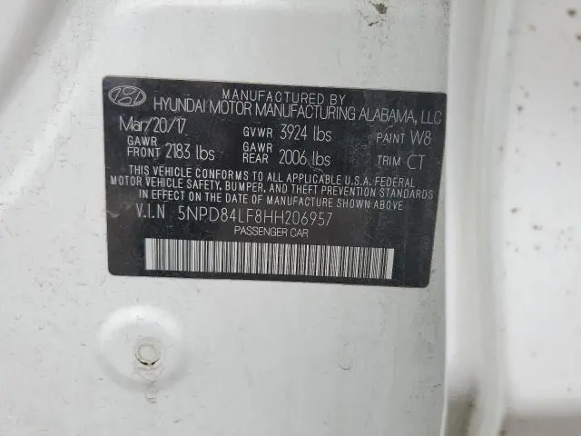 2017 HYUNDAI ELANTRA SE  