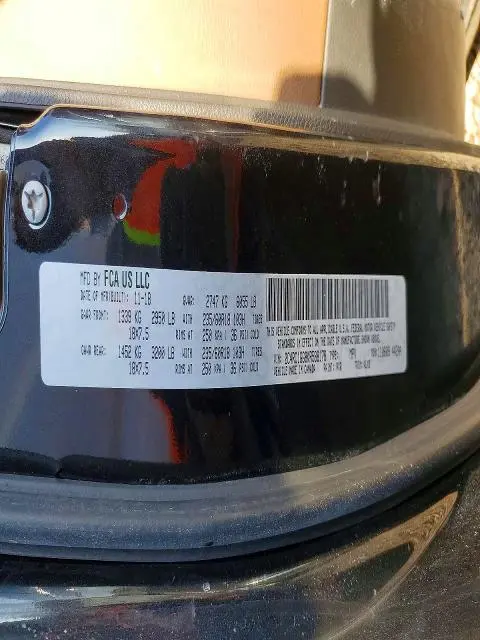 2019 CHRYSLER PACIFICA LIMITED  