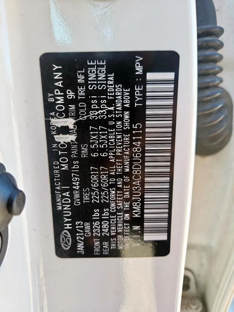 2013 HYUNDAI TUCSON GLS  