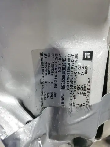 2011 CHEVROLET TAHOE K1500 LT  