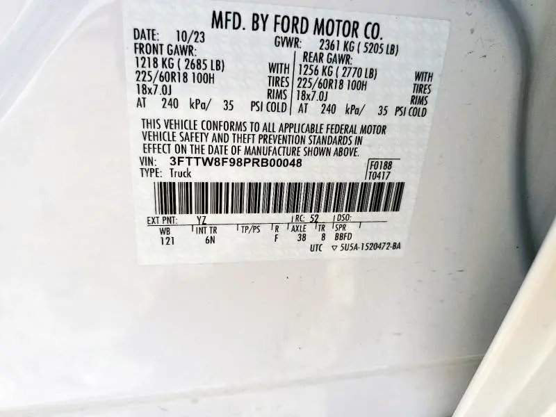 2023 FORD MAVERICK XL  