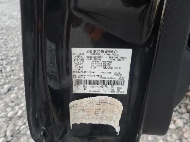 2013 FORD F150 SUPER CAB  