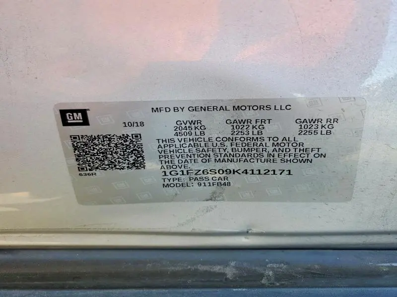 2019 CHEVROLET BOLT EV PREMIER  