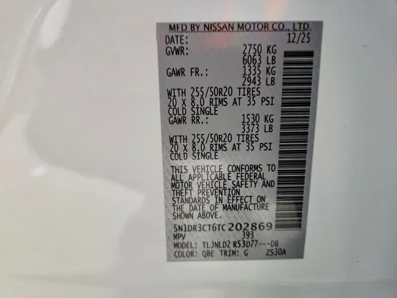 2026 NISSAN PATHFINDER SL  